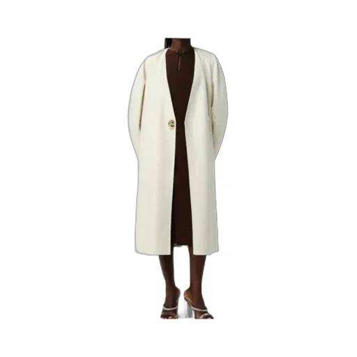 Single-Button Wrap Coat