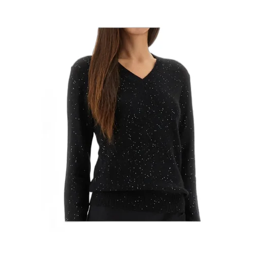 V-Neck Embellished Sweater