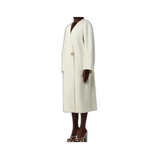 Single-Button Wrap Coat