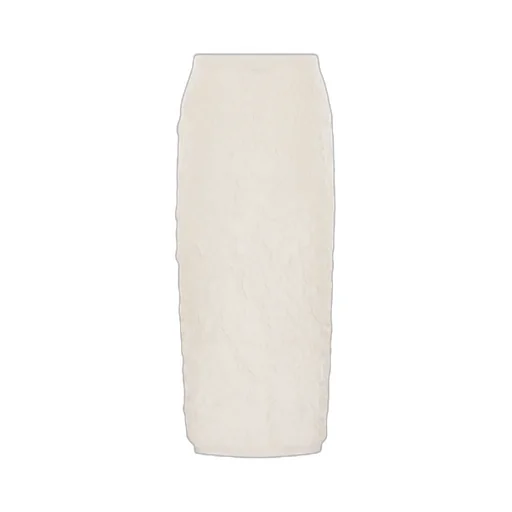 Embossed Finish Knitted Midi Skirt