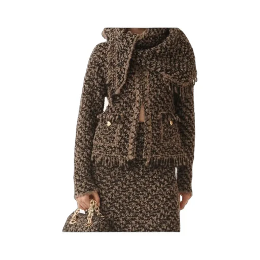 Fringed Tweed Jacket