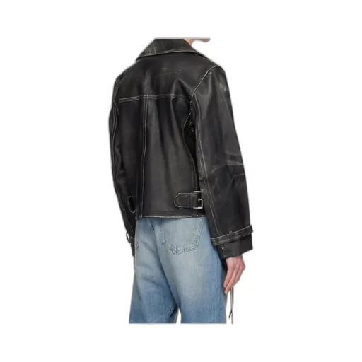 Long Sleeve Leather Jacket