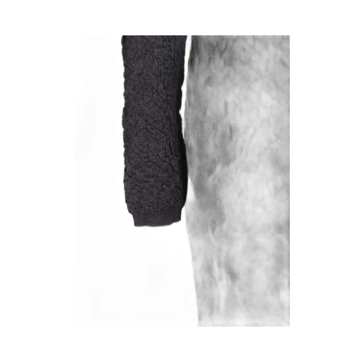 Embossed-Finish Knitted Dress