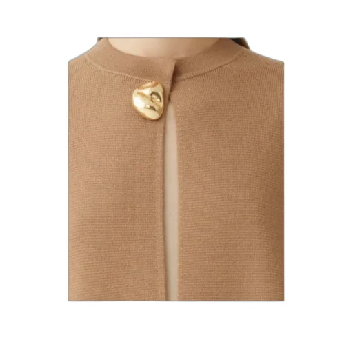 Crew Neck Knitted Coat