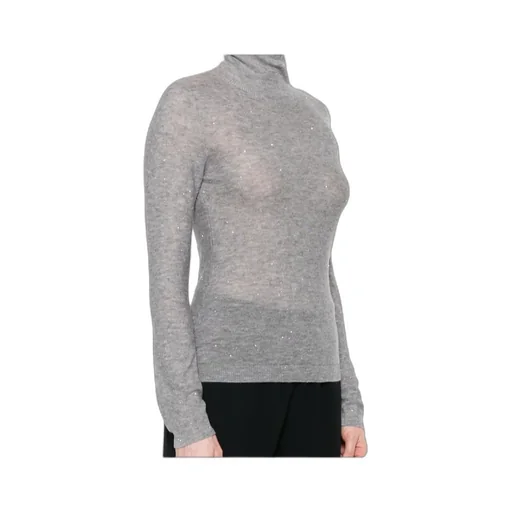 Sequin High Neck Jumper