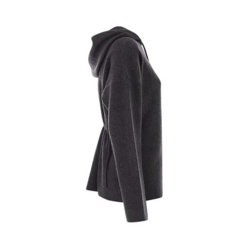 Drawstring Knitted Hoodie