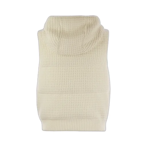 Knitted Vest With Hood