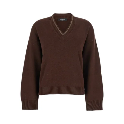 V-Neck Embellished Jumper