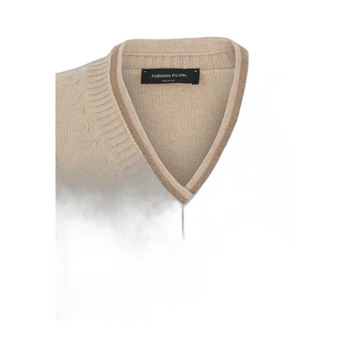 V-Neck Long-Sleeved Sweater