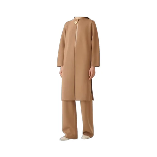 Crew Neck Knitted Coat