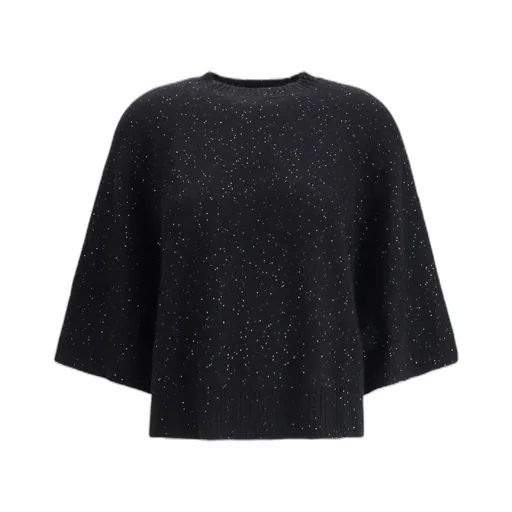 Sequin-Embellishment Ribbed Sweater