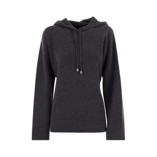 Drawstring Knitted Hoodie