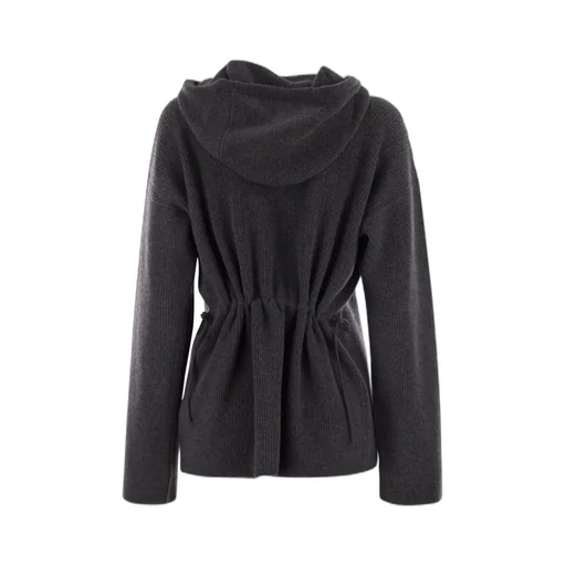 Drawstring Knitted Hoodie