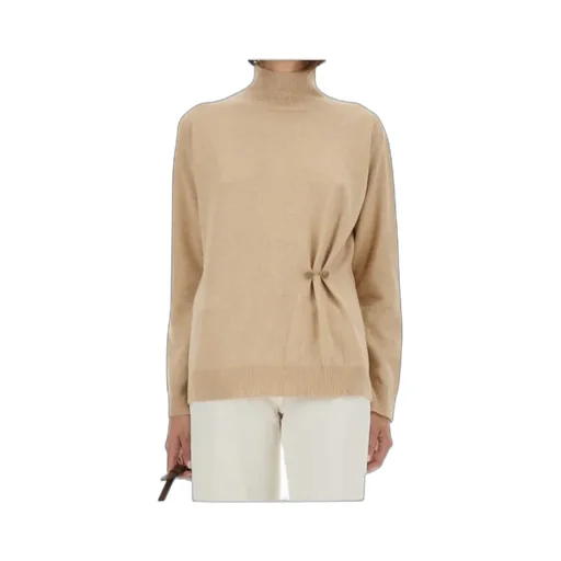 Turtleneck Button-Detailed Jumper