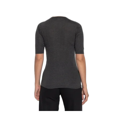 Short-Sleeved Knitted Sweater