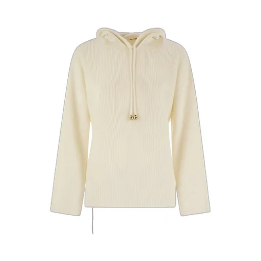 Drawstring Knitted Hoodie