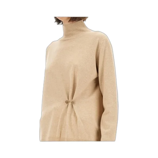Turtleneck Button-Detailed Jumper