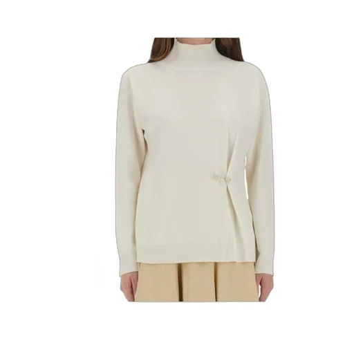 Turtleneck Button-Detailed Jumper