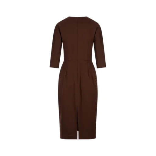 Three-Quarter Sleeve Midi Dress