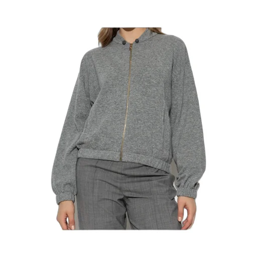 Zipped Knitted Cardigan