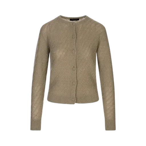 Sequin-Embellished Crochet Cardigan