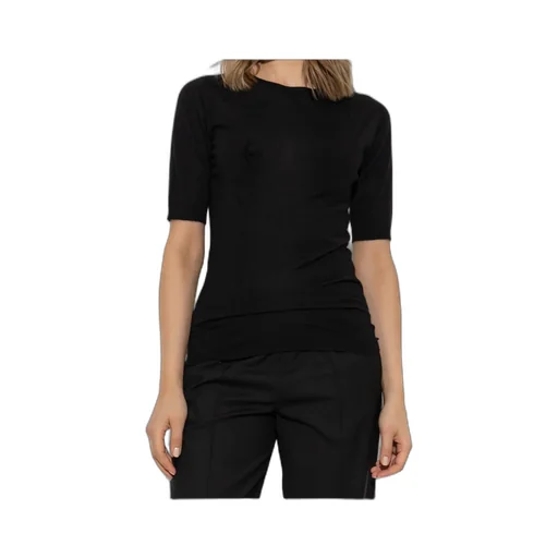 Short-Sleeved Knitted Sweater