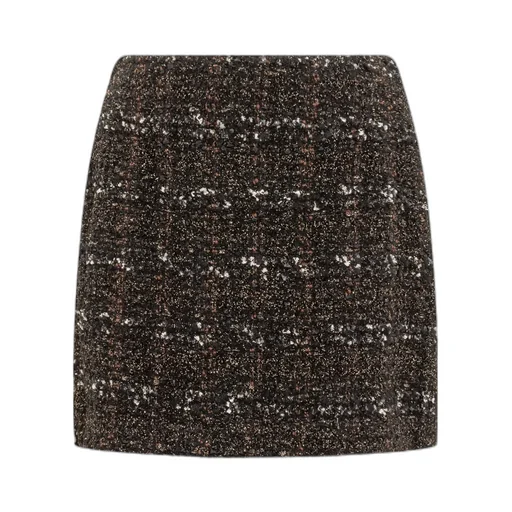 Check Tweed Mini Skirt