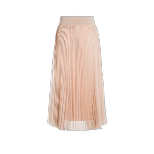Tulle Pleated Midi Skirt