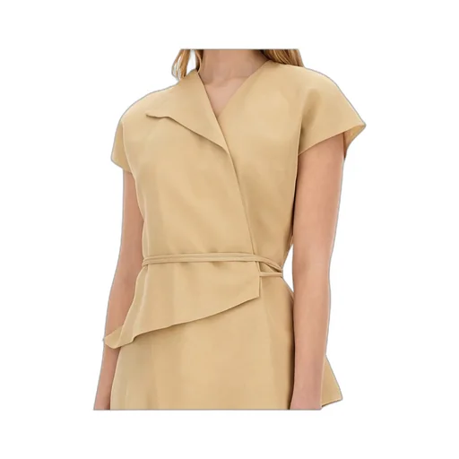 Wraparound Cap-Sleeved Top