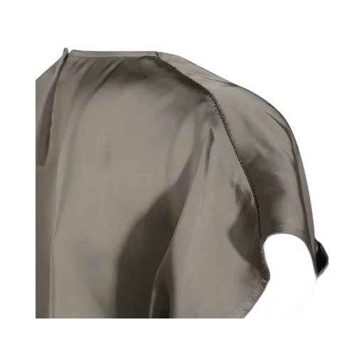 Crewneck Satin Top