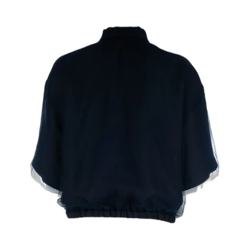 Drawstring Cropped Shirt