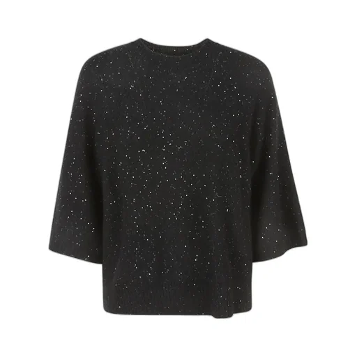 Rib Trim Embellished Sweater