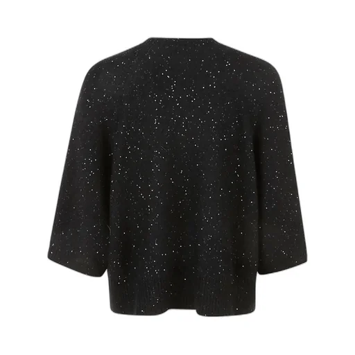 Rib Trim Embellished Sweater