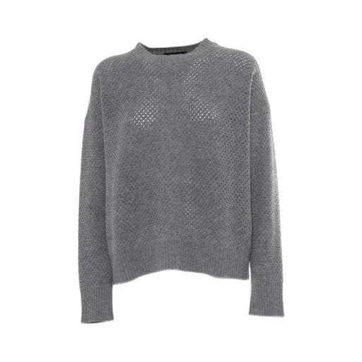 Open-Knit Crewneck Jumper