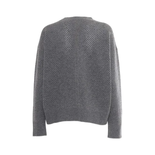 Open-Knit Crewneck Jumper