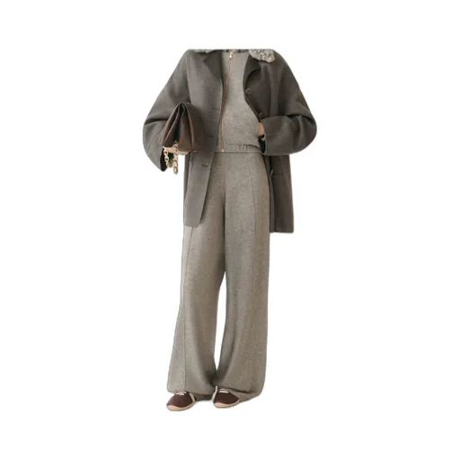 Cashmere Wide-Leg Trousers