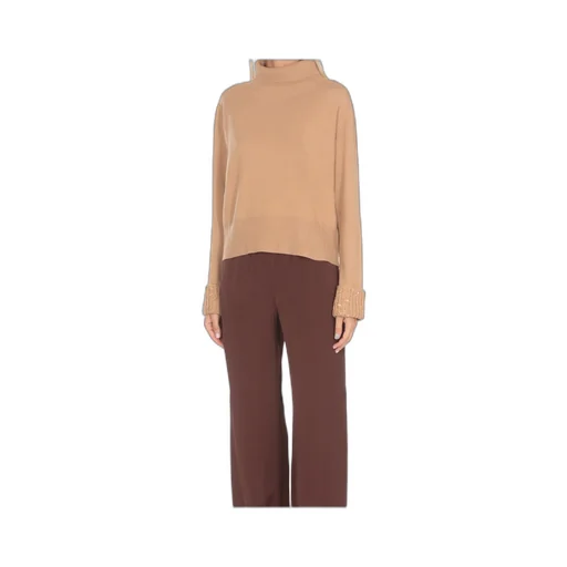Roll-Neck Embellished Knitted Jumper