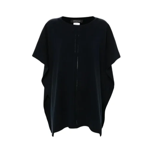 Pointelle-Knit Poncho