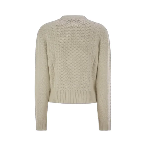 Cable-Knit Embellished Jumper
