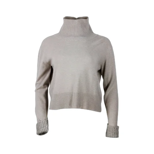 Roll-Neck Embellished Knitted Jumper