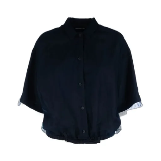 Drawstring Cropped Shirt