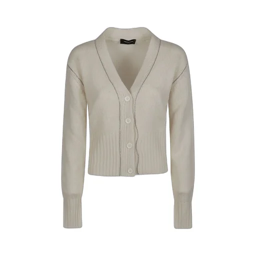 Embellished Trim V-Neck Cardigan