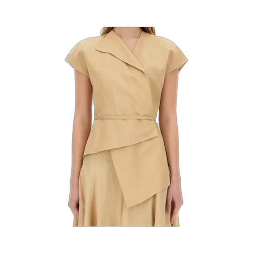 Wraparound Cap-Sleeved Top