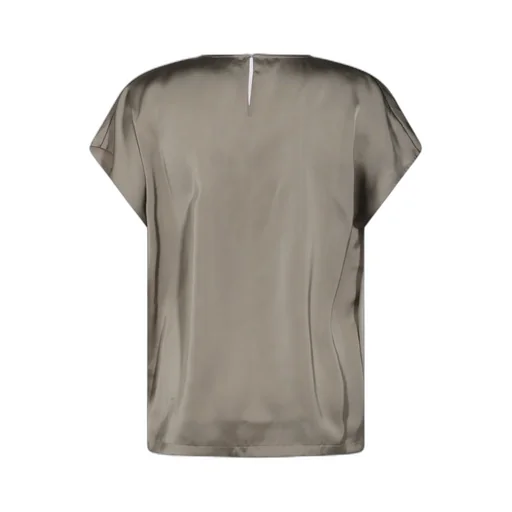 Crewneck Satin Top