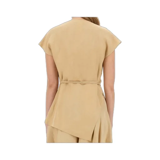 Wraparound Cap-Sleeved Top