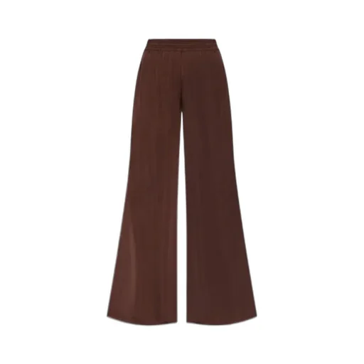 Wide-Leg Satin Trousers