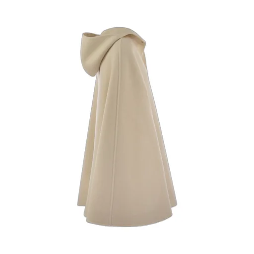 Hooded Button-Up Cape
