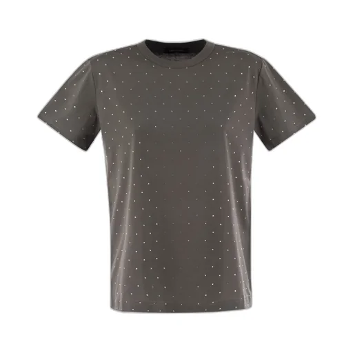 Stud Embellished Crewneck T-Shirt