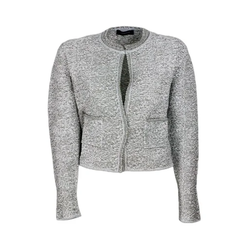 Lurex Knit Tweed Cardigan