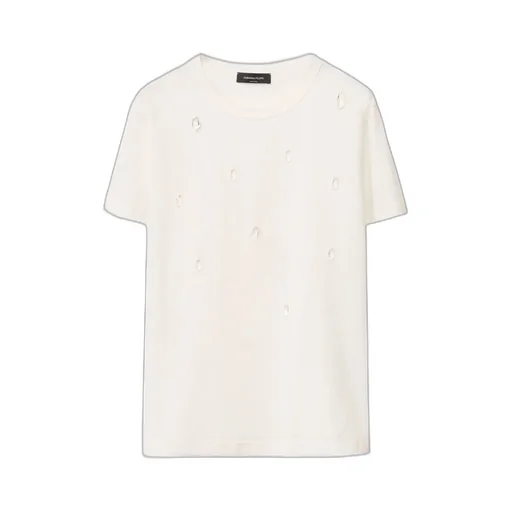 Rocks Beading Short-Sleeved Basic T-Shirt
